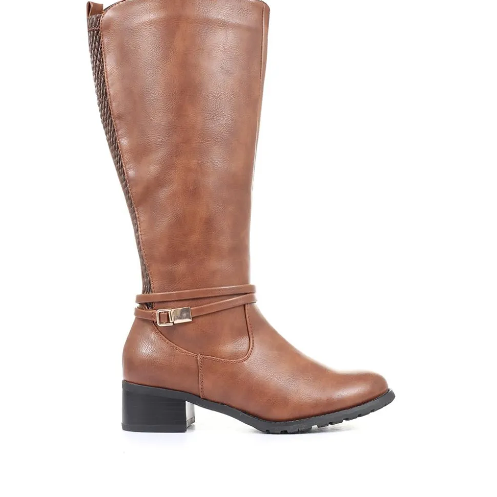 Knee High Boot - Tan