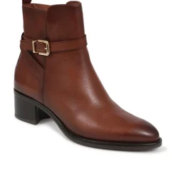 Kyra Leather Boots - Brown