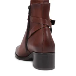 Kyra Leather Boots - Brown