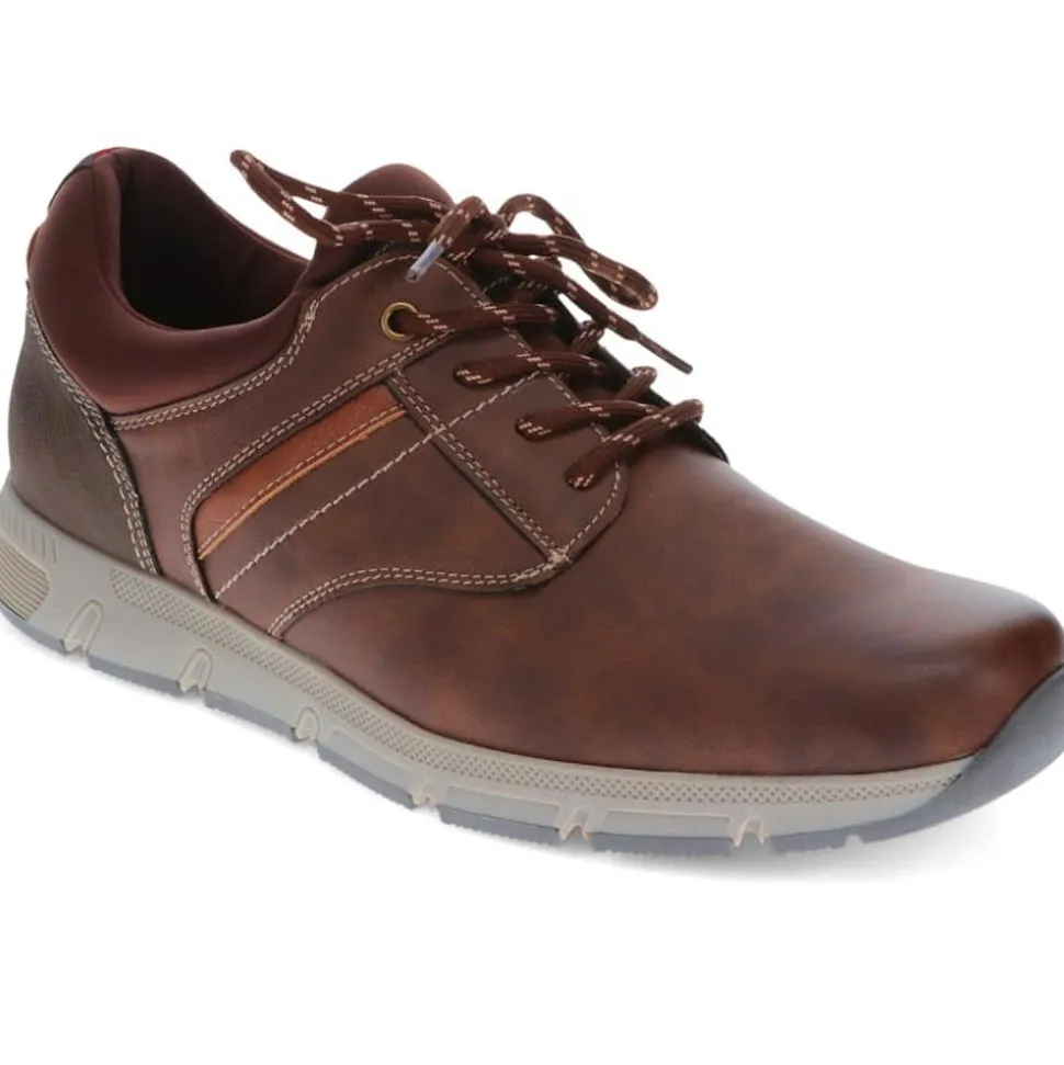 Lace-Detailed Slip-On Shoes - Brown