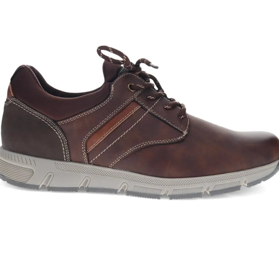 Lace-Detailed Slip-On Shoes - Brown