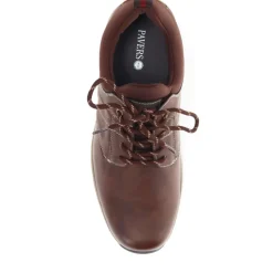Lace-Detailed Slip-On Shoes - Brown