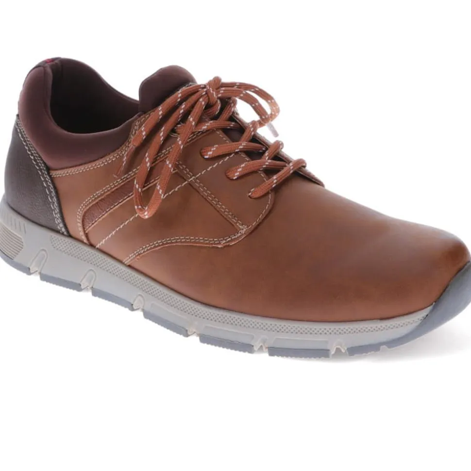 Lace-Detailed Slip-On Shoes - Tan