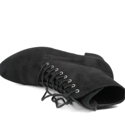 Lace-Up Ankle Boots - Black