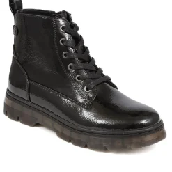 Lace-Up Ankle Boots - Black