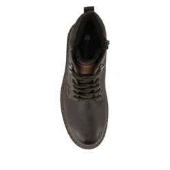 Lace-Up Ankle Boots - Dark Brown