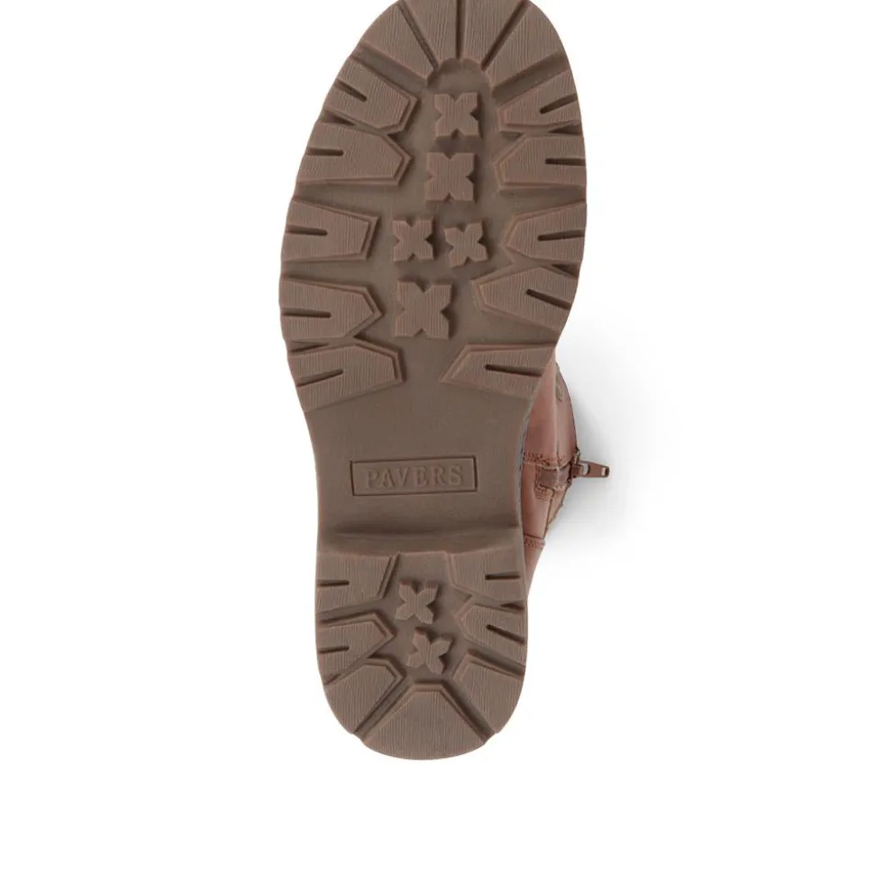 Lace-Up Ankle Boots - Tan
