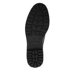 Lace-Up Block Heel Shoes - Black Paisley