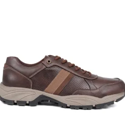 Lace-Up Casual Shoes - Dark Brown