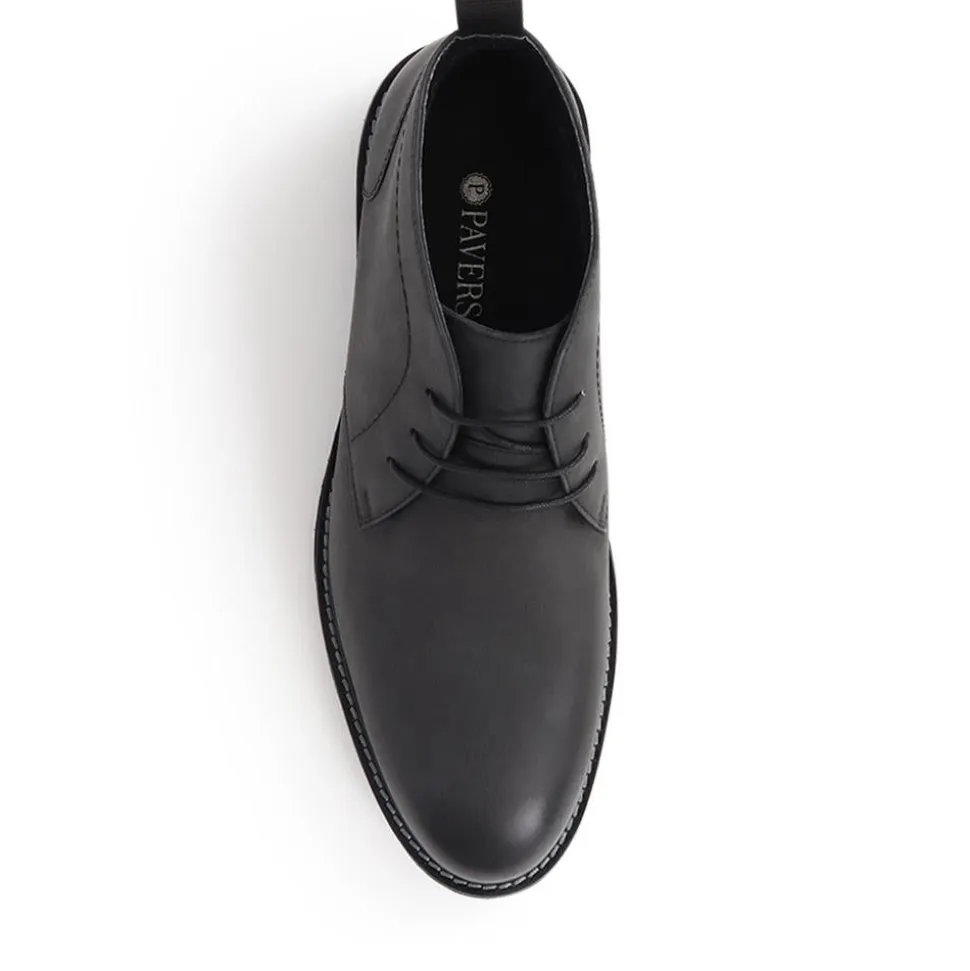 Lace-Up Chukka Boots - Black