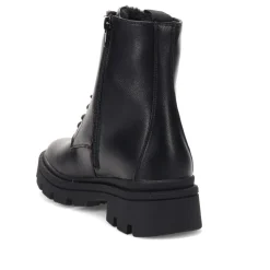 Lace-Up Chunky Boots - Black