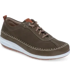 Lace-Up Chunky Trainers - Khaki