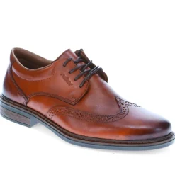 Lace-Up Leather Brogues - Tan