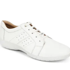 Lace-Up Leather Pumps - White