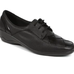 Lace-Up Leather Shoes - Black