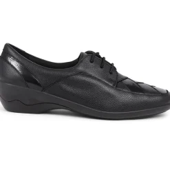 Lace-Up Leather Shoes - Black