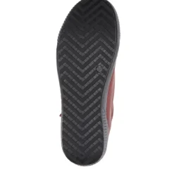 Lace-Up Leather Trainers - Bordeaux