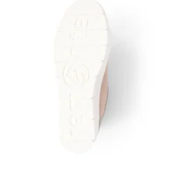 Lace-Up Leather Trainers - Metallic
