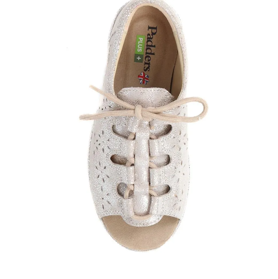 Lace-Up Sandal - Silver