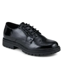 Lace-Up Smart Shoes - Black Patent