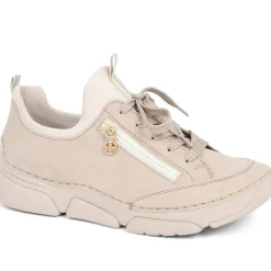 Lace-Up Trainers - Beige