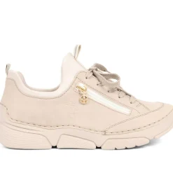 Lace-Up Trainers - Beige
