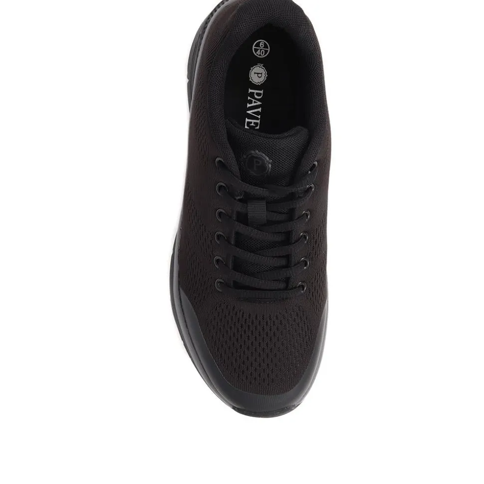 Lace-Up Trainers - Black