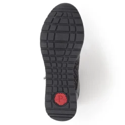 Lace-Up Trainers - Black Leopard