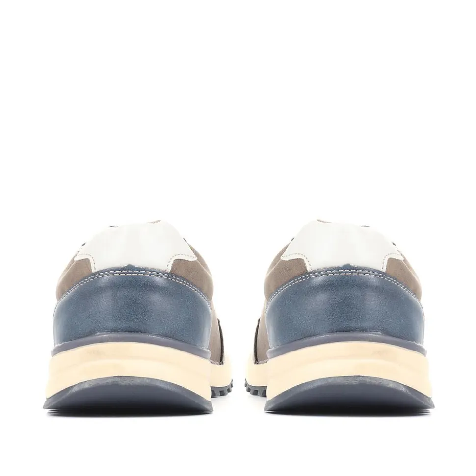 Lace Up Trainers - Brown