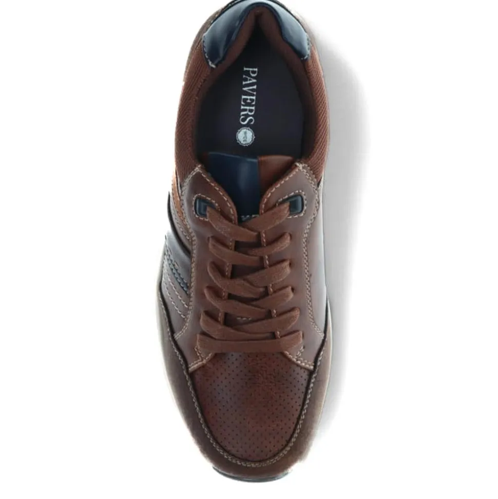 Lace-Up Trainers - Brown