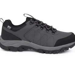 Lace-Up Trainers - Charcoal