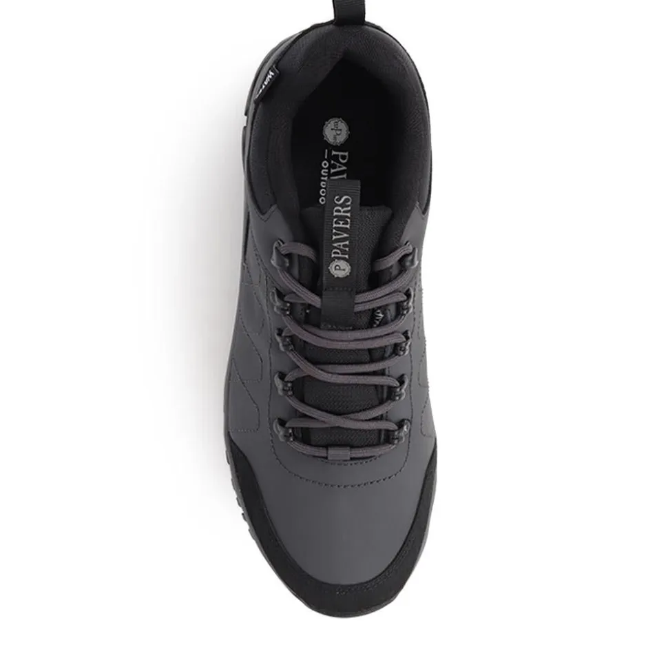 Lace-Up Trainers - Charcoal