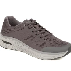 Lace-Up Trainers - Charcoal