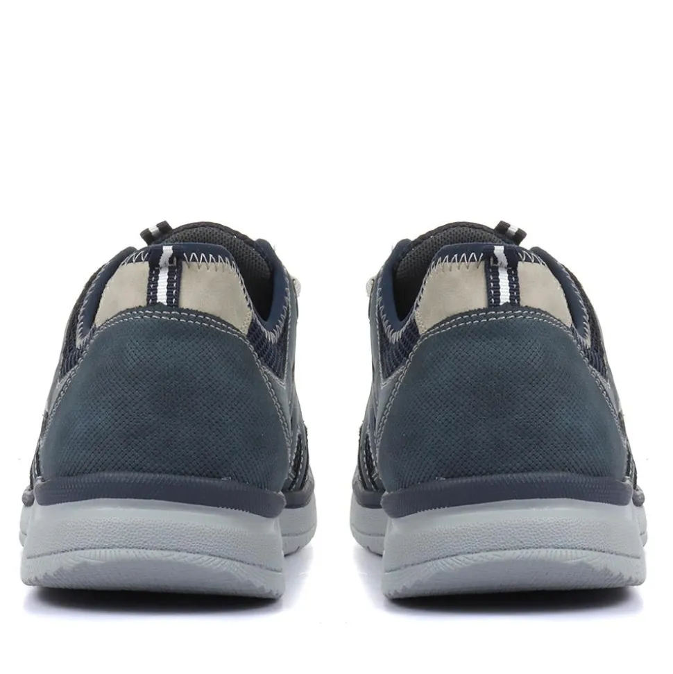Lace -Up Trainers for Men - Navy