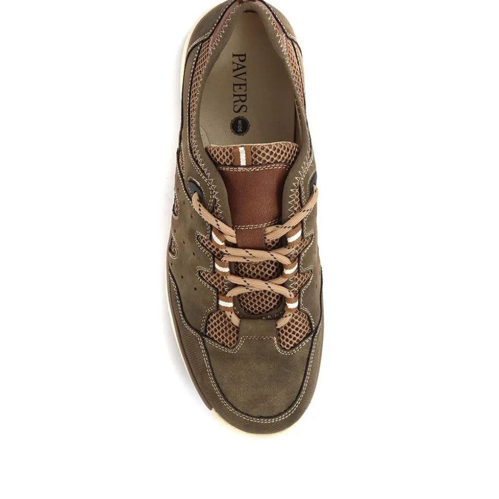 Lace -Up Trainers for Men - Taupe