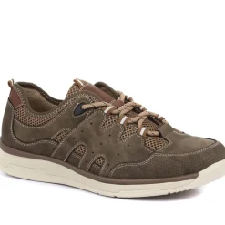 Lace -Up Trainers for Men - Taupe