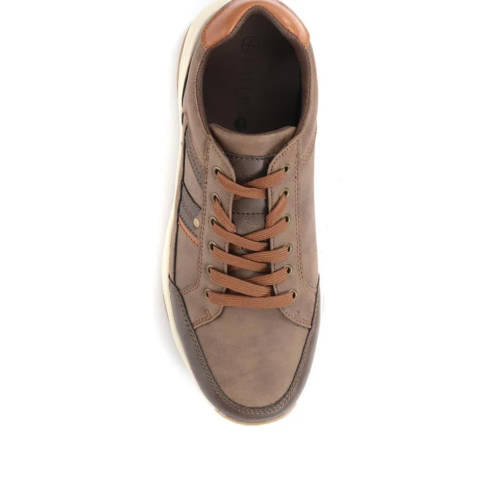Lace-Up Trainer Shoe - Brown