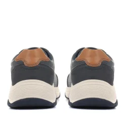 Lace-Up Trainer Shoe - Navy