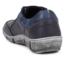 Lace-Up Trainers - Navy