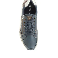 Lace Up Trainers - Navy