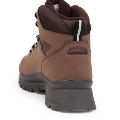 Lace-Up Walking Boots - Brown
