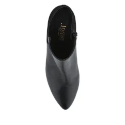 Laci Smart Leather Stiletto-Heel Boots - Black