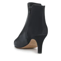 Laci Smart Leather Stiletto-Heel Boots - Black