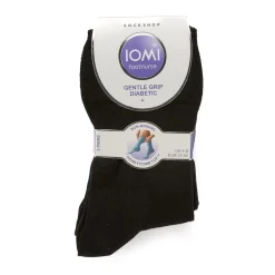 Ladies Diabetic Socks 3 Pack - Black