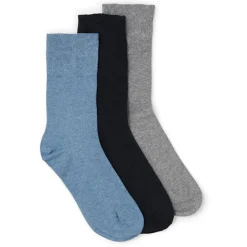 Ladies Diabetic Socks 3 Pack - Blue-Grey
