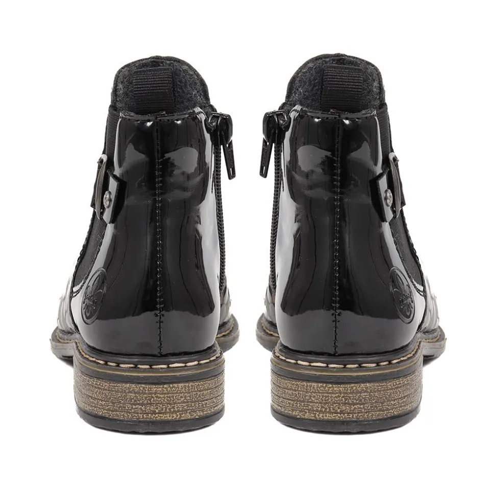 Ladies Pull-On Chelsea Boots - TORTOISE SHELL