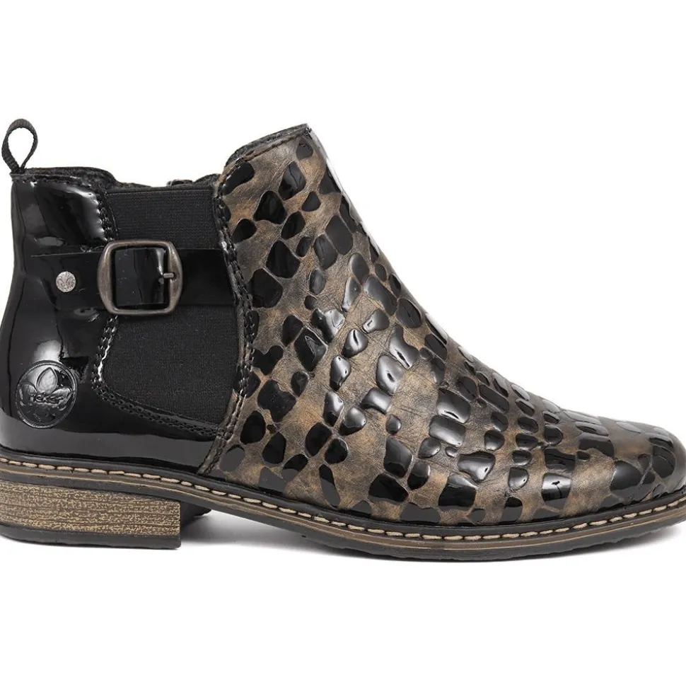 Ladies Pull-On Chelsea Boots - TORTOISE SHELL