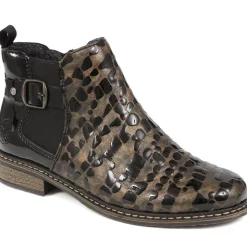 Ladies Pull-On Chelsea Boots - TORTOISE SHELL