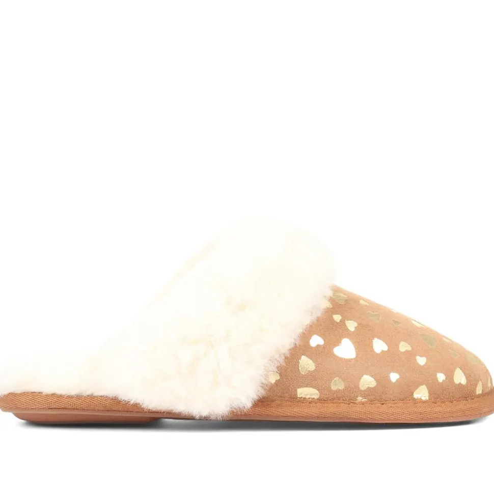 Ladies Sheepskin Slippers - Chestnut