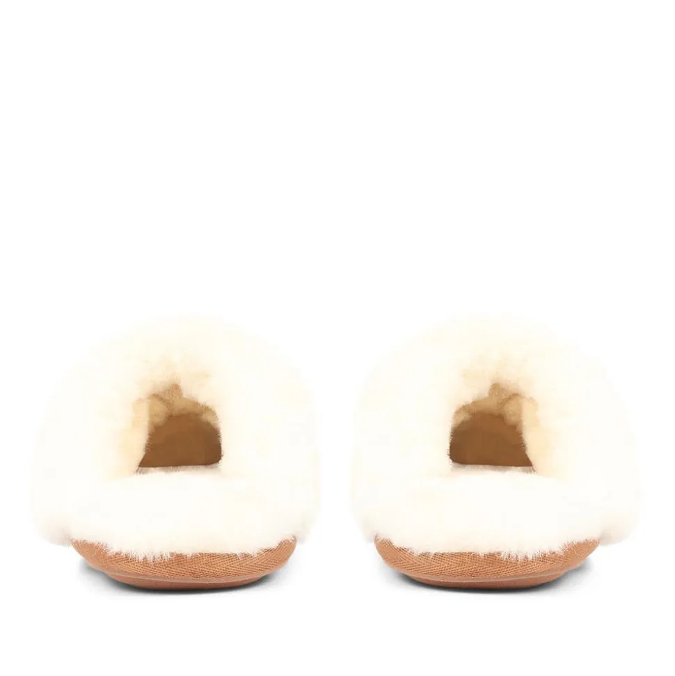 Ladies Sheepskin Slippers - Chestnut